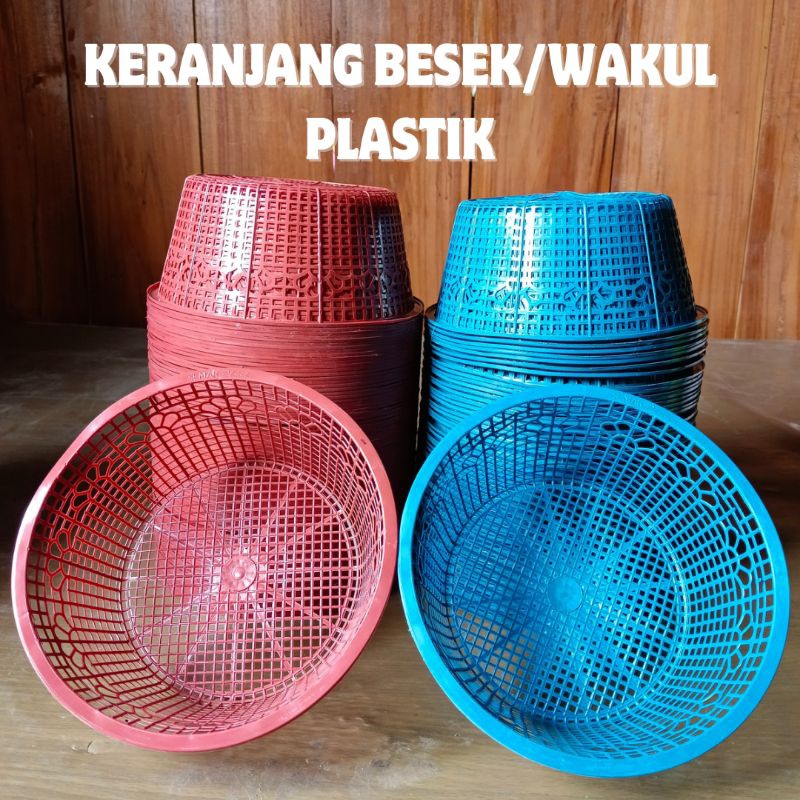 PROMO 100 PCS BESEK CETING WAKUL HAJATAN KERANJANG PLASTIK TELUR SYUKURAN SLAMETAN