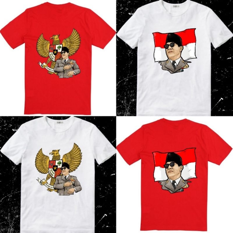 Baju Kaos Tshirt T Shirt Pria Laki Cowok Cewek Perempuan Unisex Tokoh Presiden Indonesia Ir.Soekarno