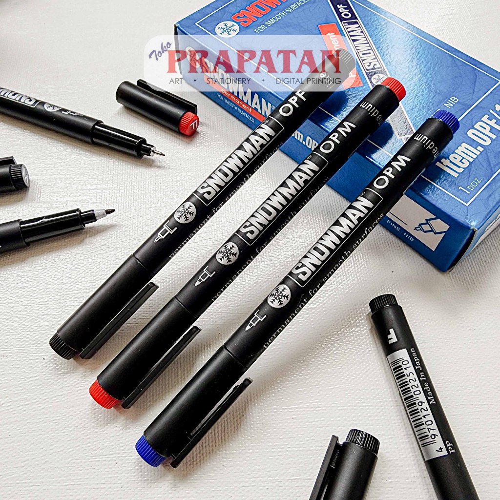 

Snowman OPF-OPM Permanent Marker | Spidol Permanen