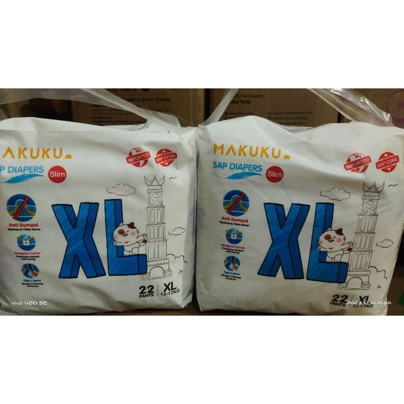Makuku SAP Diapers Slim XL 22