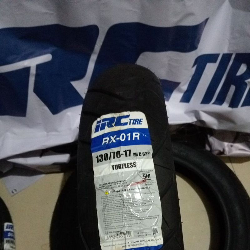 IRC 130/70-17 RX-01R RX 01R 01 R RX01 TUBELESS BAN LUAR IRC RING 17