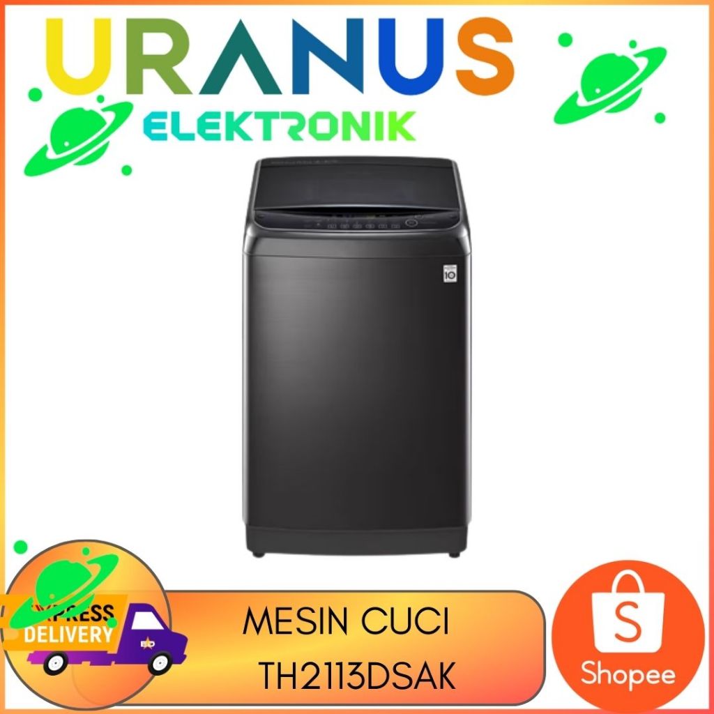 LG TH2113DSAK Mesin cuci top loading 13 KG turbowash smart thinq