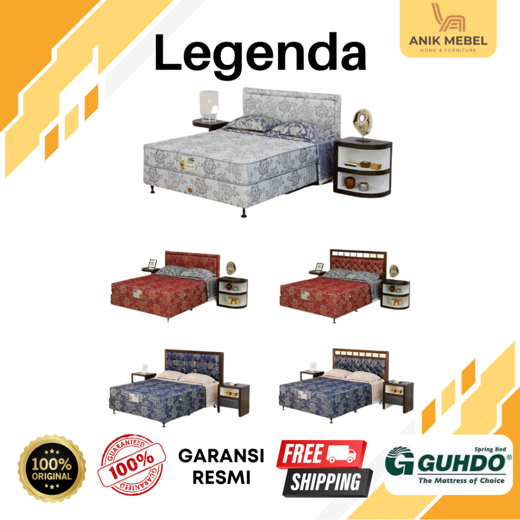 Guhdo Springbed Legenda 25 cm - Hanya matras | Kasur Spring bed Matras - [Purwodadi Grobogan Sekitar