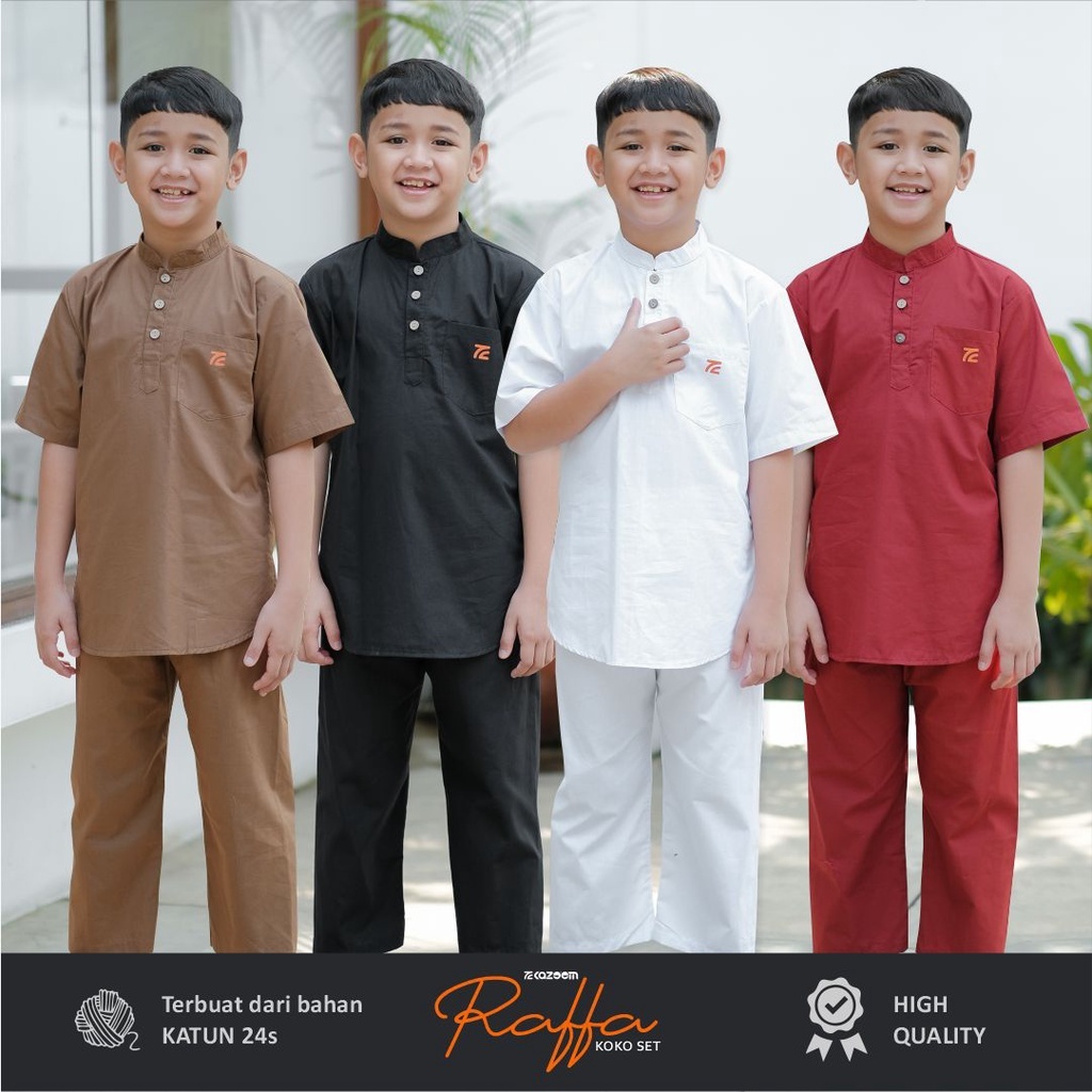 Setelan Koko Anak  /  Baju Koko Anak Setelan / Baju Stelan Koko anak Laki Laki 2- 12 Tahun Premium