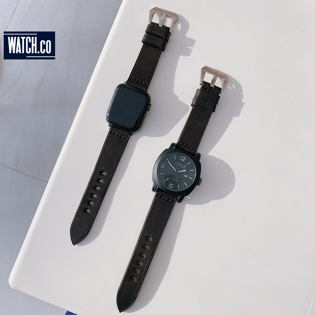 KULIT SAPI ASLI strap Jam Tangan Voyage Original Apple Watch Ultra 49mm Leather Iwatch Series 7 6 5 
