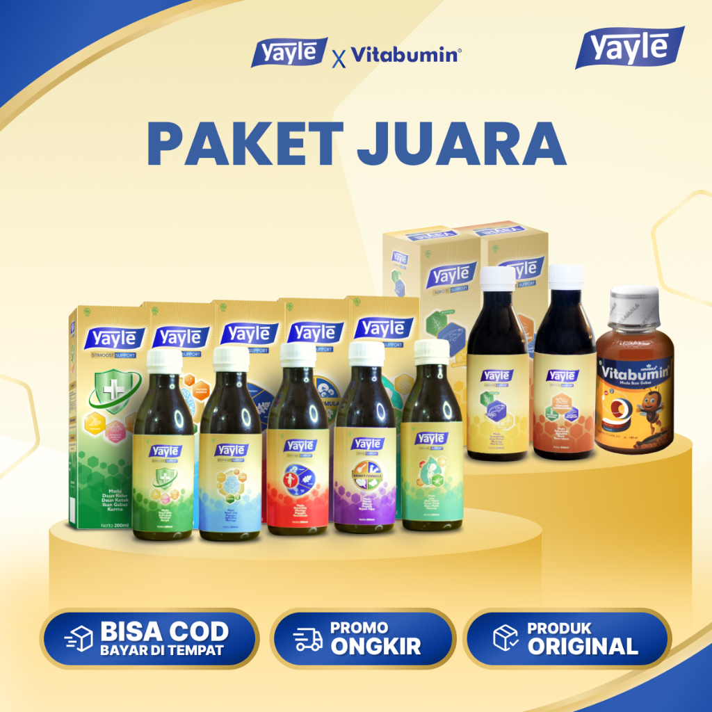 Paket Juara - Vitabumin 130 & 60 ml x Yayle 200 ml & 120 ml