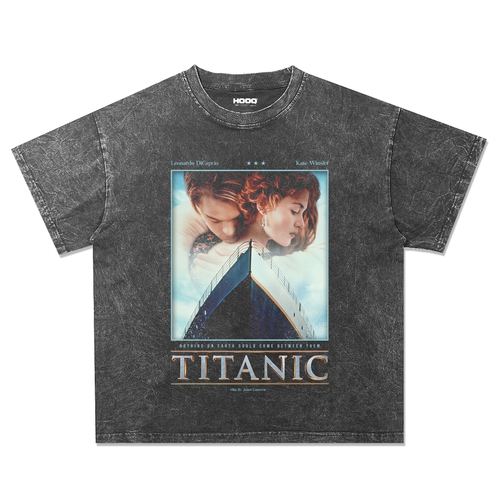 Kaos Film Titanic Oversize Washing Vintage