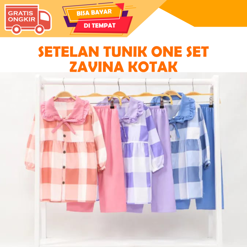 SETELAN ZAVINA ANAK (1-11 TAHUN) / TUNIK ZAVINA HARUKA / ONE SET HARUKA ANAK PEREMPUAN