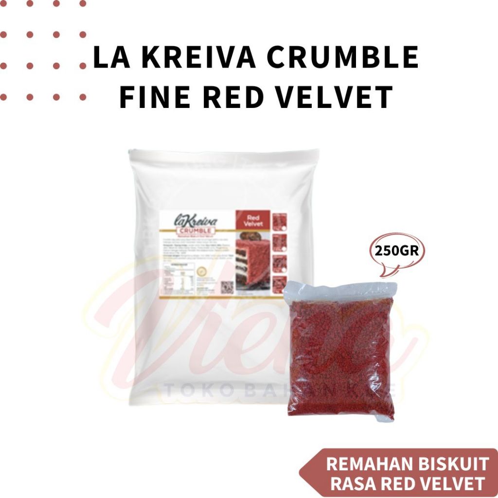 

La Kreiva Crumble Fine / Extra Fine Matcha / Red Velvet / Black REPACK 250gr