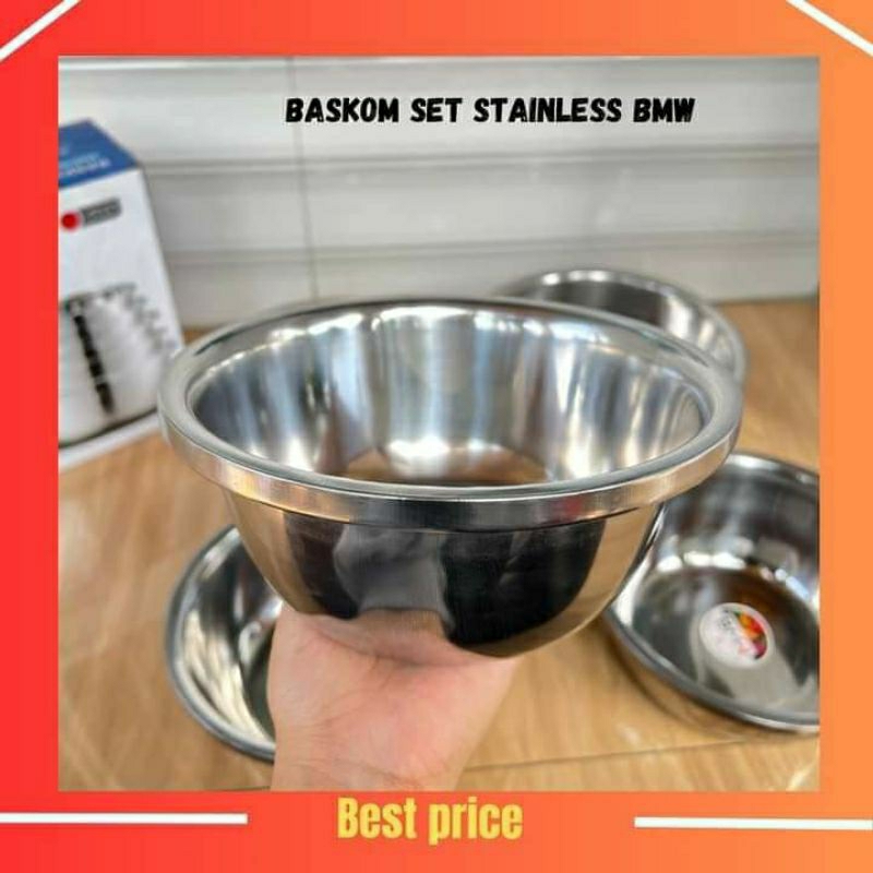 BASKOM SET STAINLESS BMW