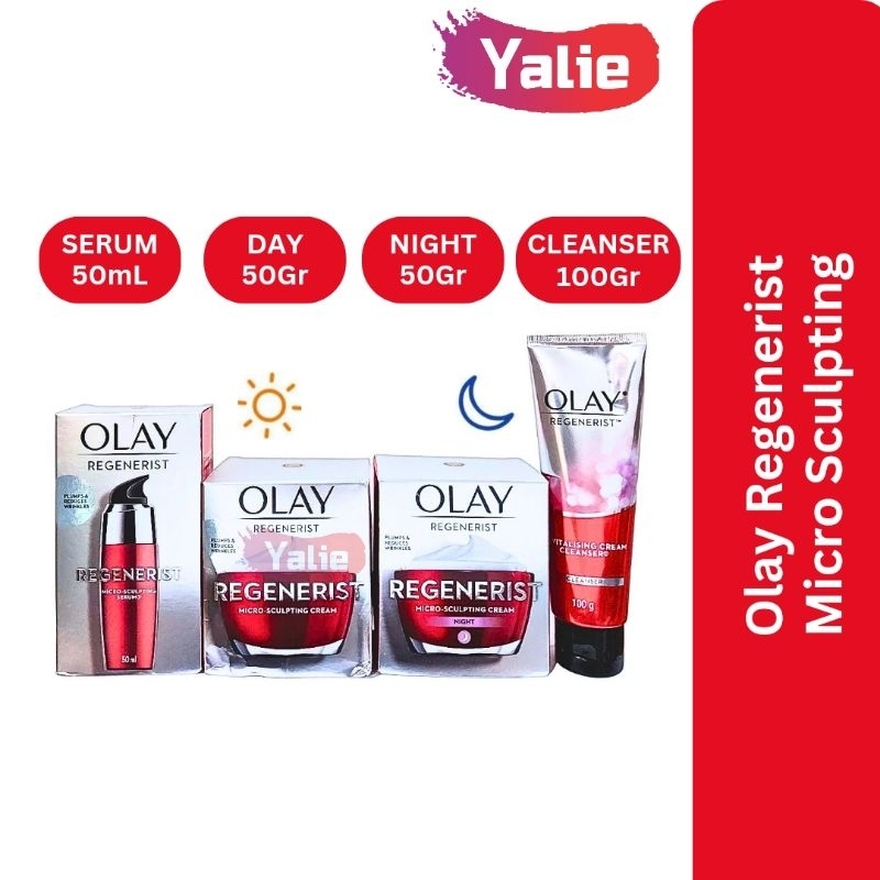 OLAY Regenerist Micro Sculpting Day Cream 50gr/Night Cream 50gr/Serum 50ml/Facial Cleanser 100gr/Whi