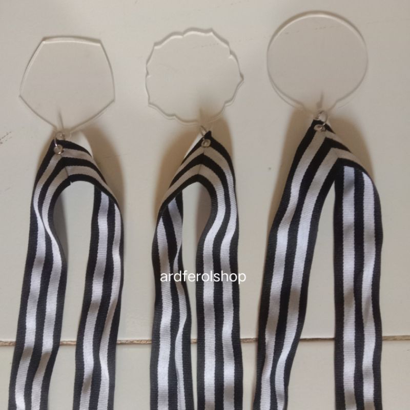Medali Mendali Piagam Medali Akrilik Bulat Insert Paper Polosan Satuan Plus Tali Bahan Tali Medali W