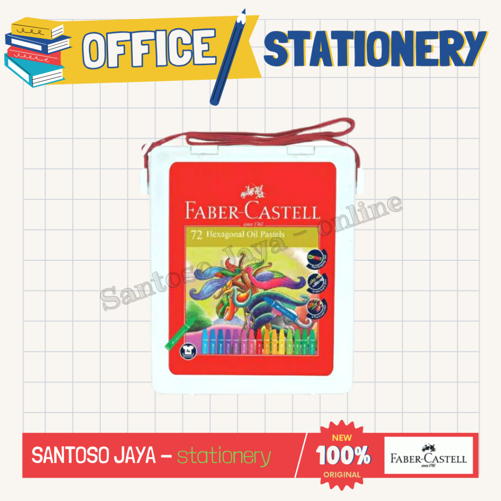 

Crayon FABER CASTELL 72 Warna - Krayon Minyak - Oil Pastel 120172