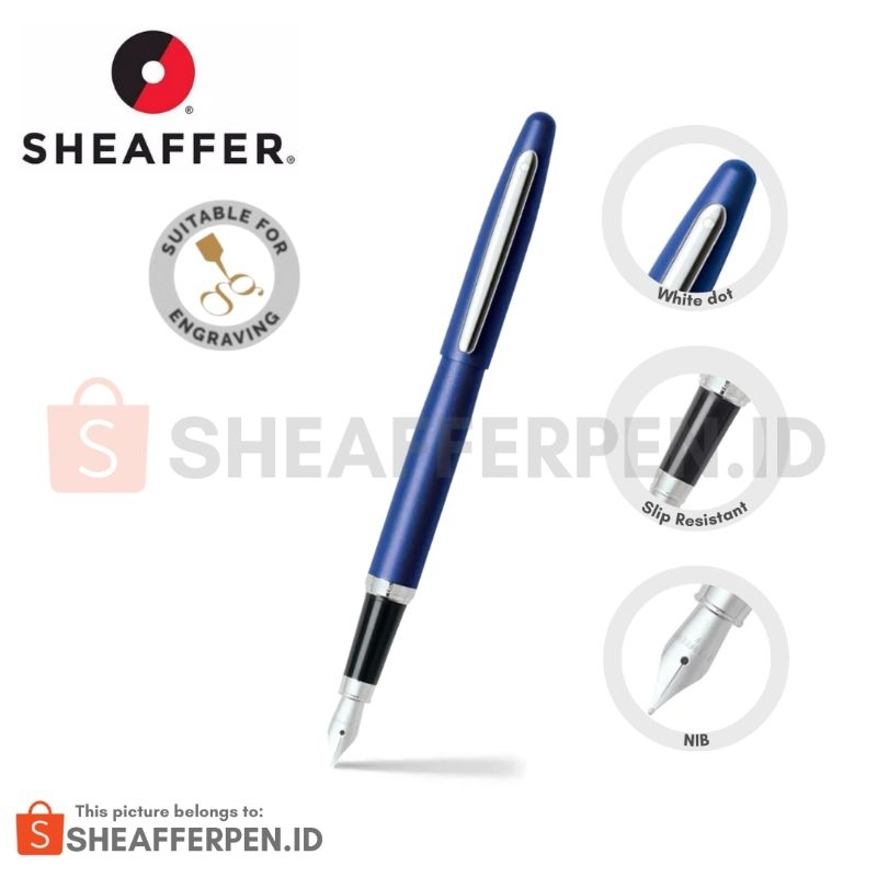 

Sheaffer® VFM Neon Blue Fountain Pen