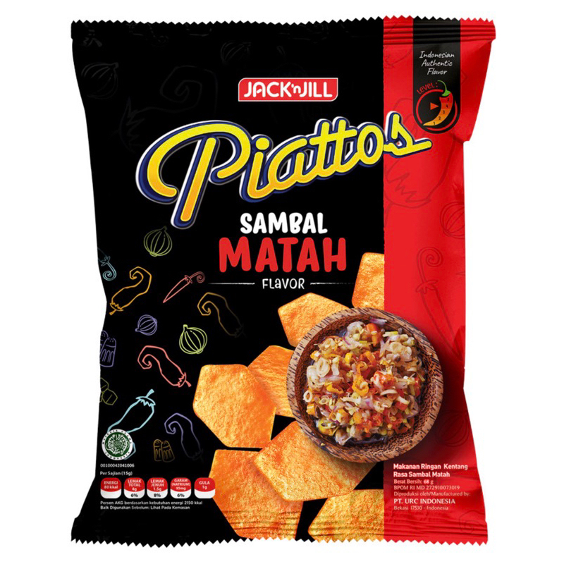 

Piattos Snack Kentang Sambal Matah 68 gram