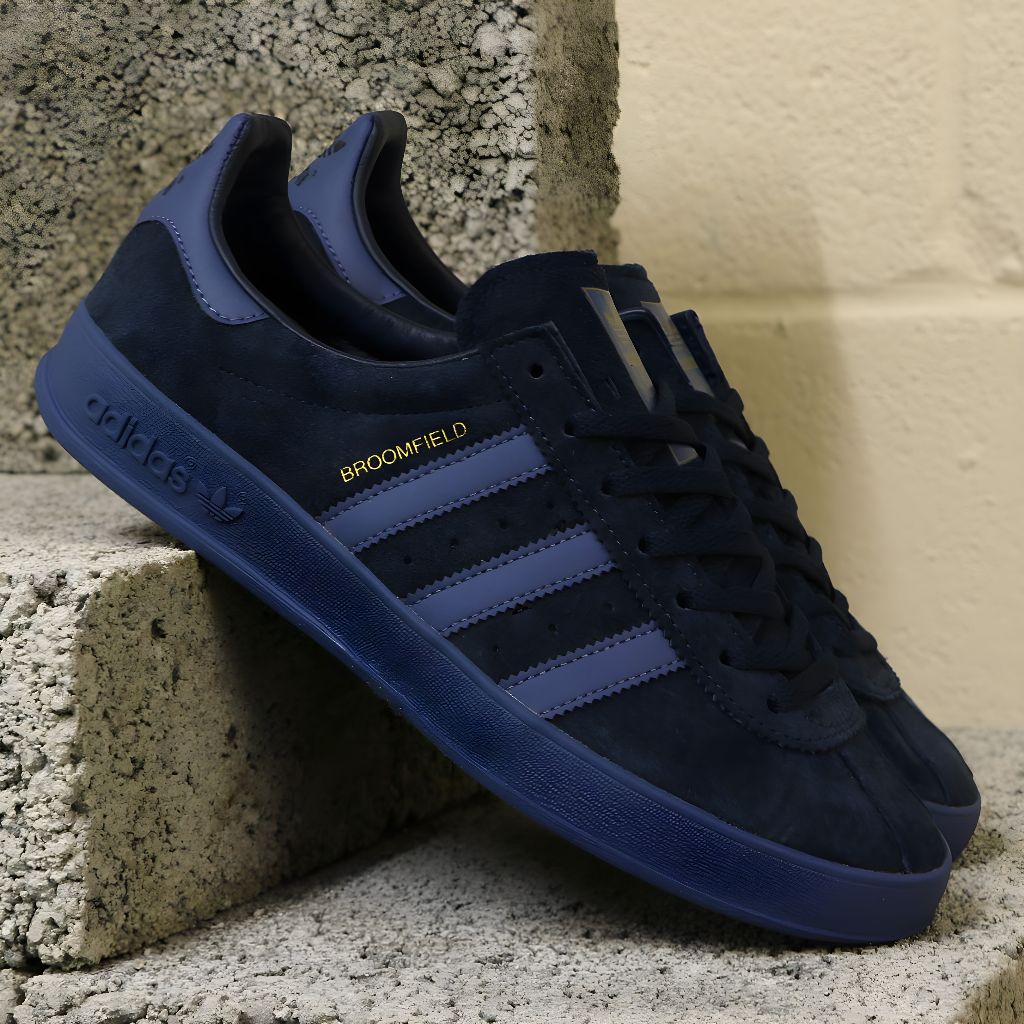 Adidas Broomfield Dark Fullblack Premium Sneakers Kasual Unisex 39-43