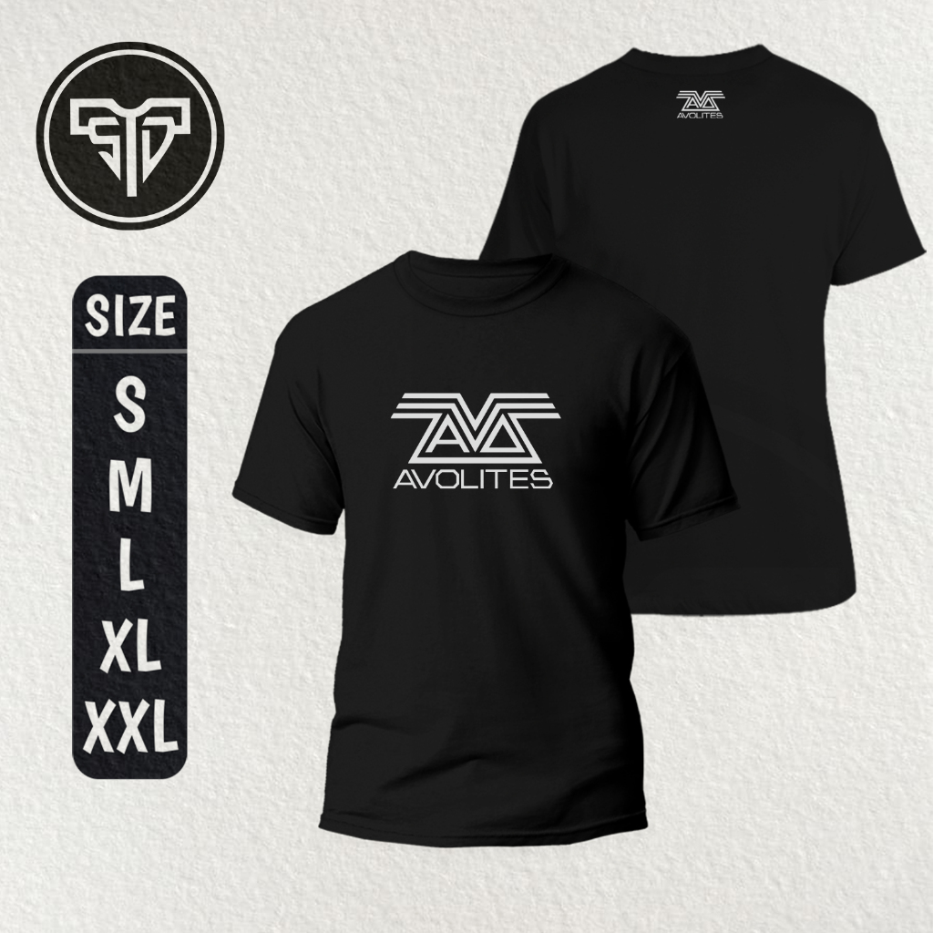 Kaos Avolites Lighting | Kaos Lighting Crew | Baju Lighting Panggung | Depan Belakang