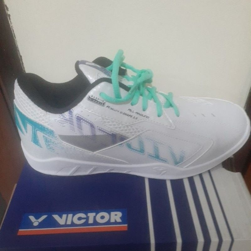 SEPATU BULUTANGKUS VICTOR A362 III PUTIH ORIGINAL