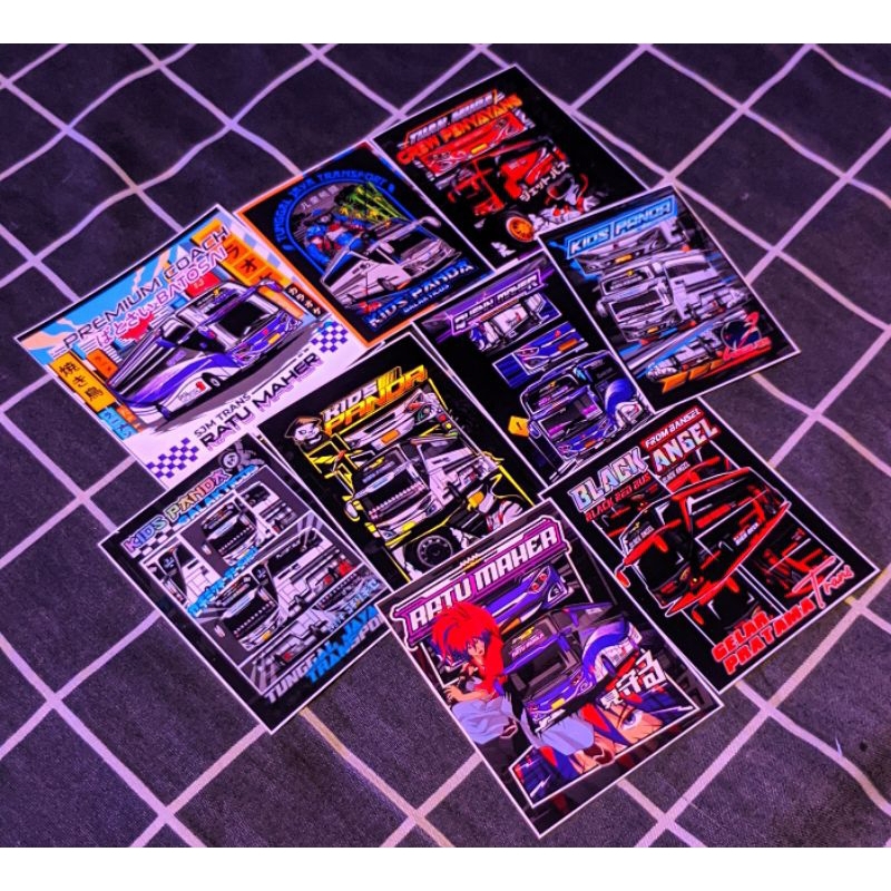 

COD Stiker Bus Premium High Quality Murah Keren 50 Stiker + Bonus