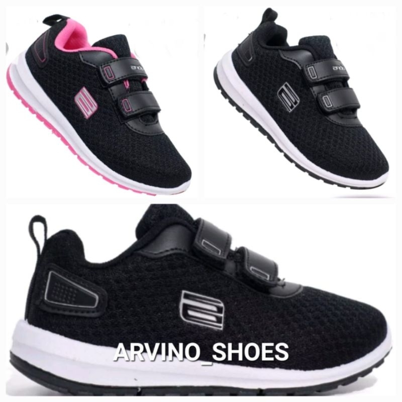 Sepatu Ando Zora-Adrina Velcro Uk 29-36 Sneakers Anak Sekolah