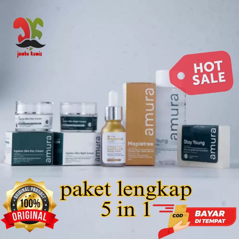paket amura serum dan cream siang malam