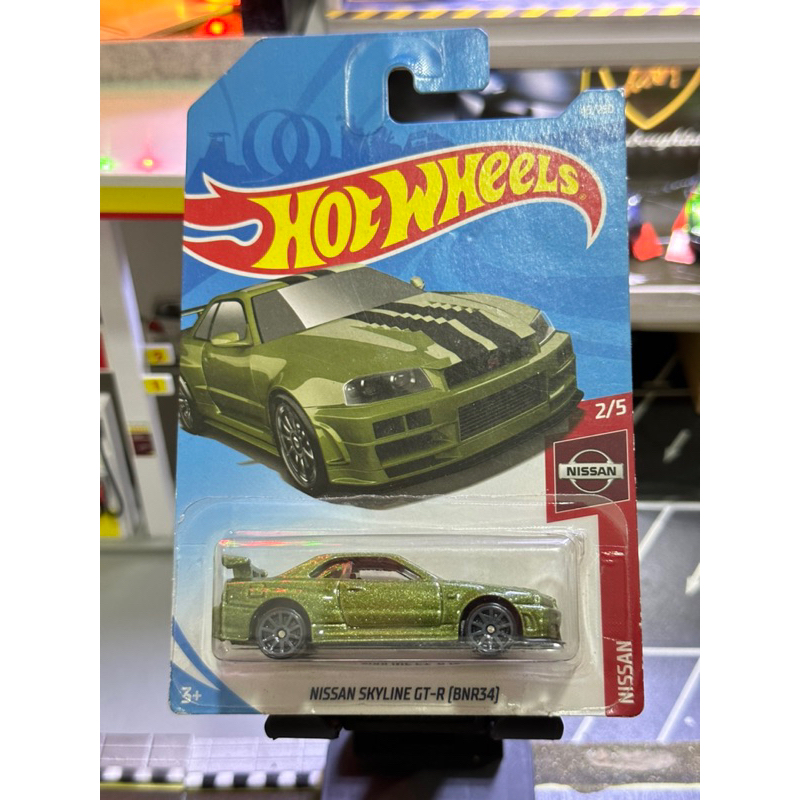 Hot Wheels Nissan Skyline GTR BNR34 Green