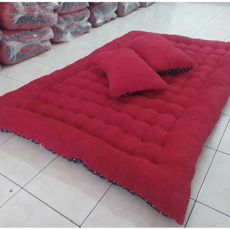 Kasur Gender Bulu Rasfur Ukuran 180x140 Gratis 2 Bantal