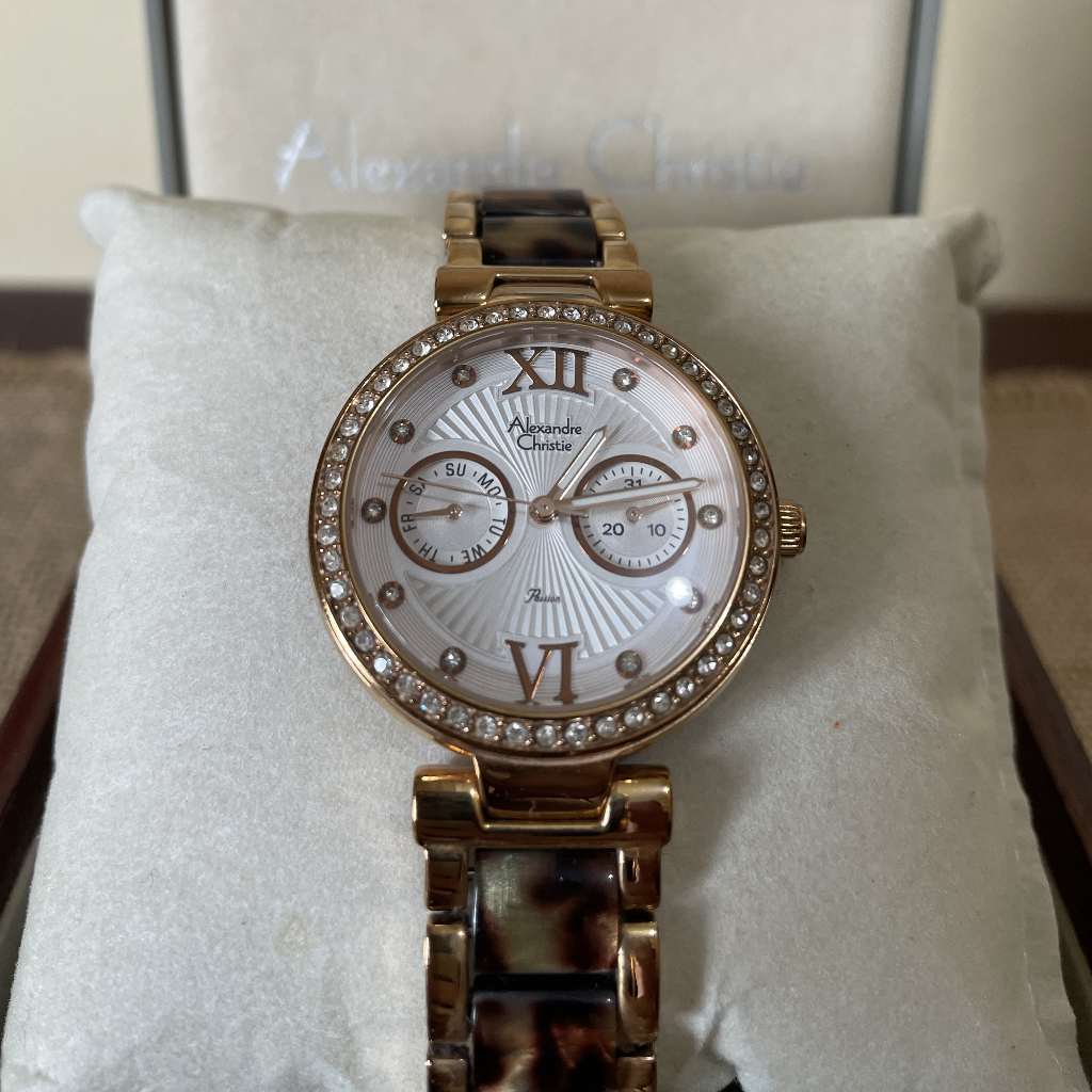 Jam Tangan Wanita Alexandre Christie AC 2514 BF LPRG | Leopard