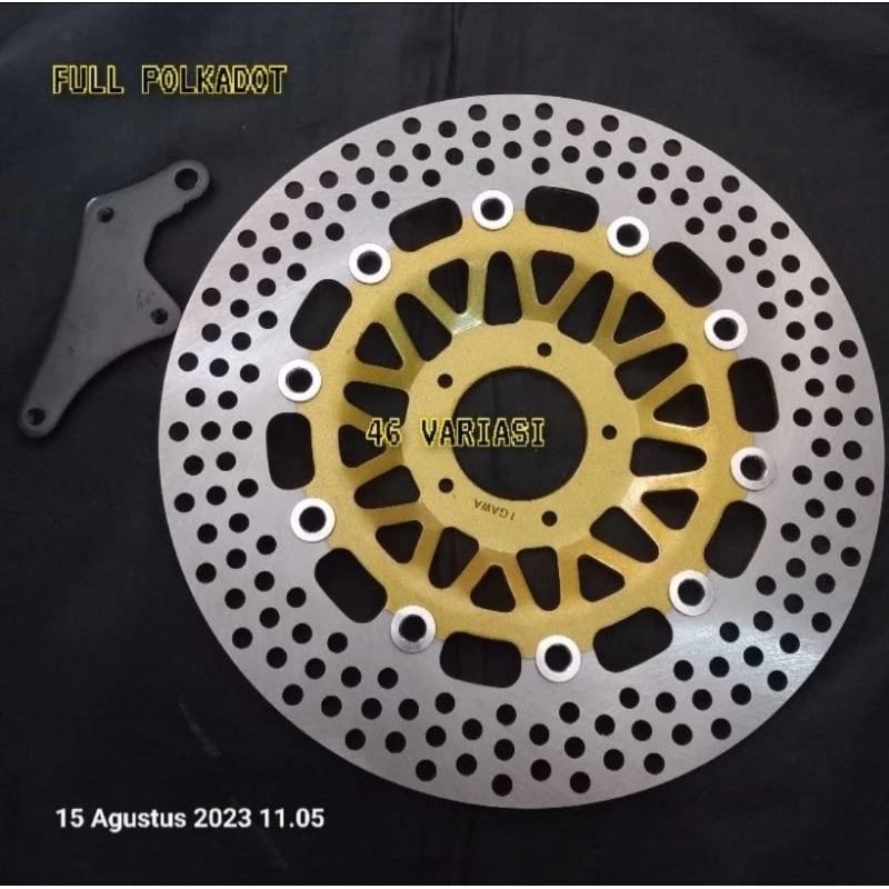 Disc Piringan Cakram Depan 260mm & 300mm Bulat Igawa Motor Beat Jupiter Z Supra X Tiger Old