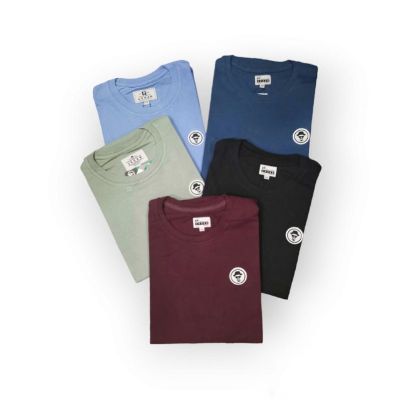 Kaos jumbo polos XXL distro urgan cowok lengan pendek