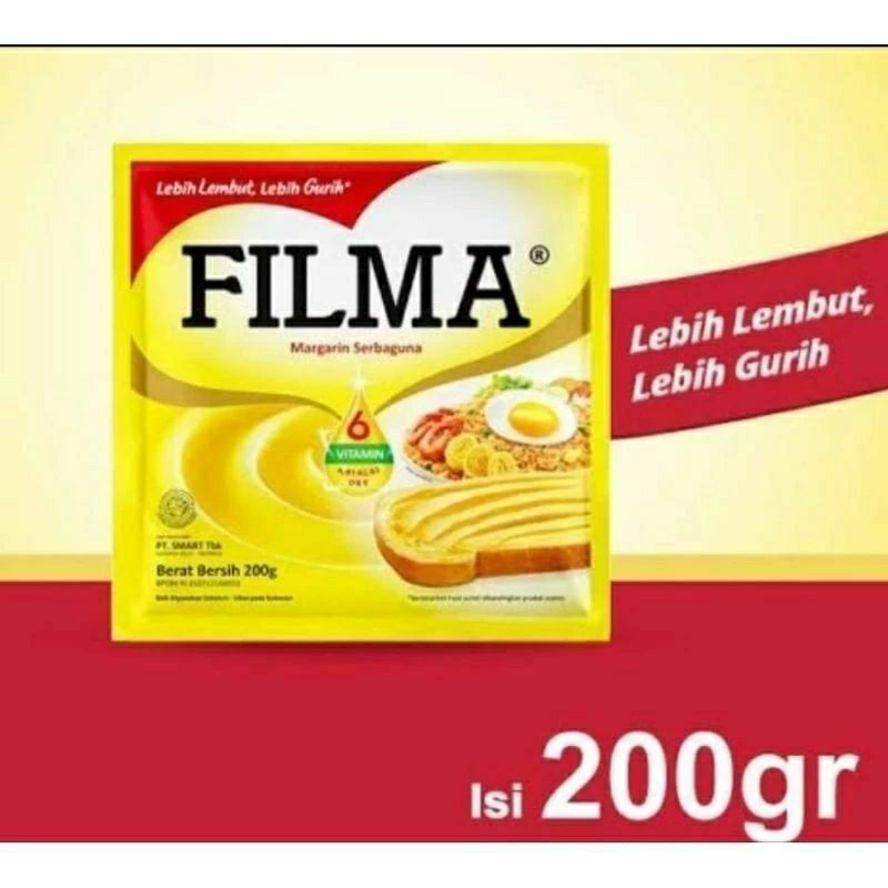 FILMA MARGARIN / MARGARINE / MENTEGA 200gr (Minimal 2pcs )