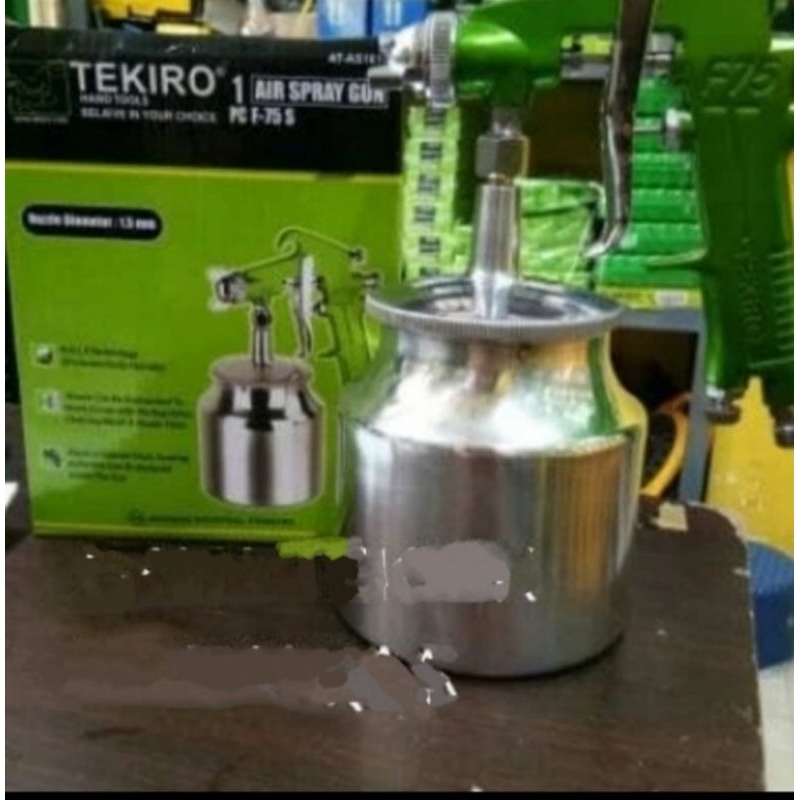 Air spray gun F 75 S tekiro tabung bawah
