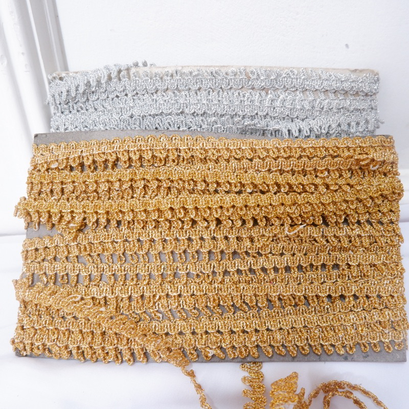 Renda Kur Perak Emas Hiasan Hantaran Mahar Rustic Craft Pita Dekorasi