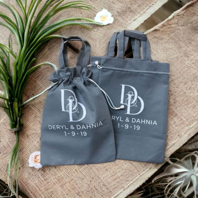Tas Serut Tas Sovenir Pernikahan Free sablon Costum