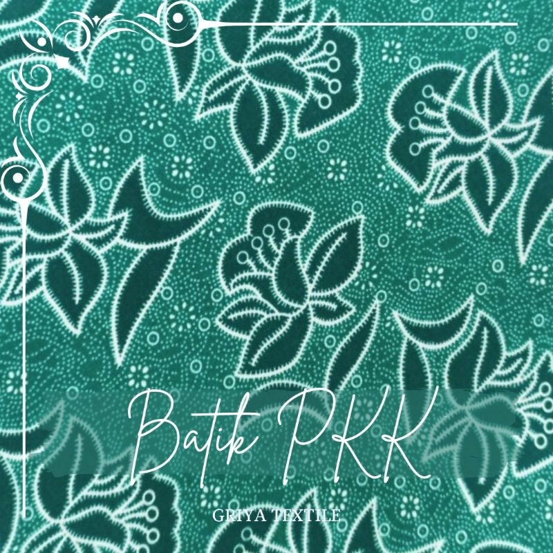 Batik PKK/Seragam PKK/Batik Tosca PKK