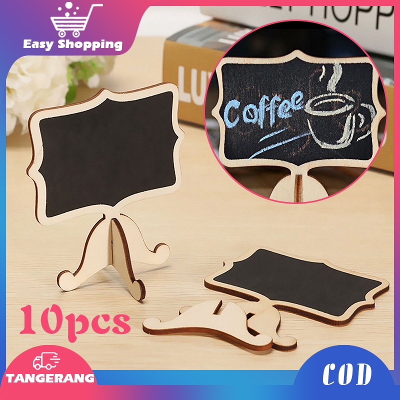 

10pcs Mini Black Board Papan Tulis Kapur Mini Chalkboard Mini Papan Tulis Kapur Keci