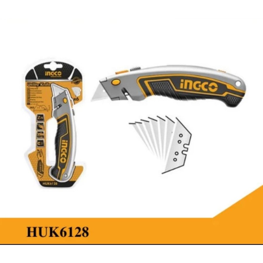

Lie766 Pisau Cutter Multifungsi INGCO HUK6128