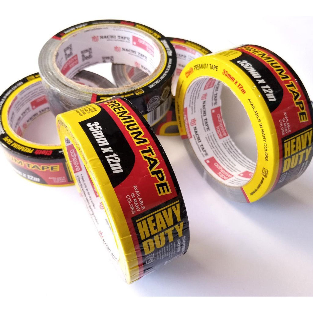 

Lakban Kain Hitam NACHI 1,5 inch x 12 meter (35 mm x 12 Meter)