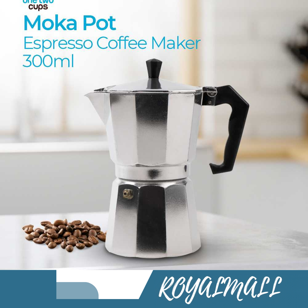 Cups Espresso Coffee Maker Moka Pot Filter 300ml 6 Cups / Alat Teko Mesin Membuat Pembuat Pembuatan 