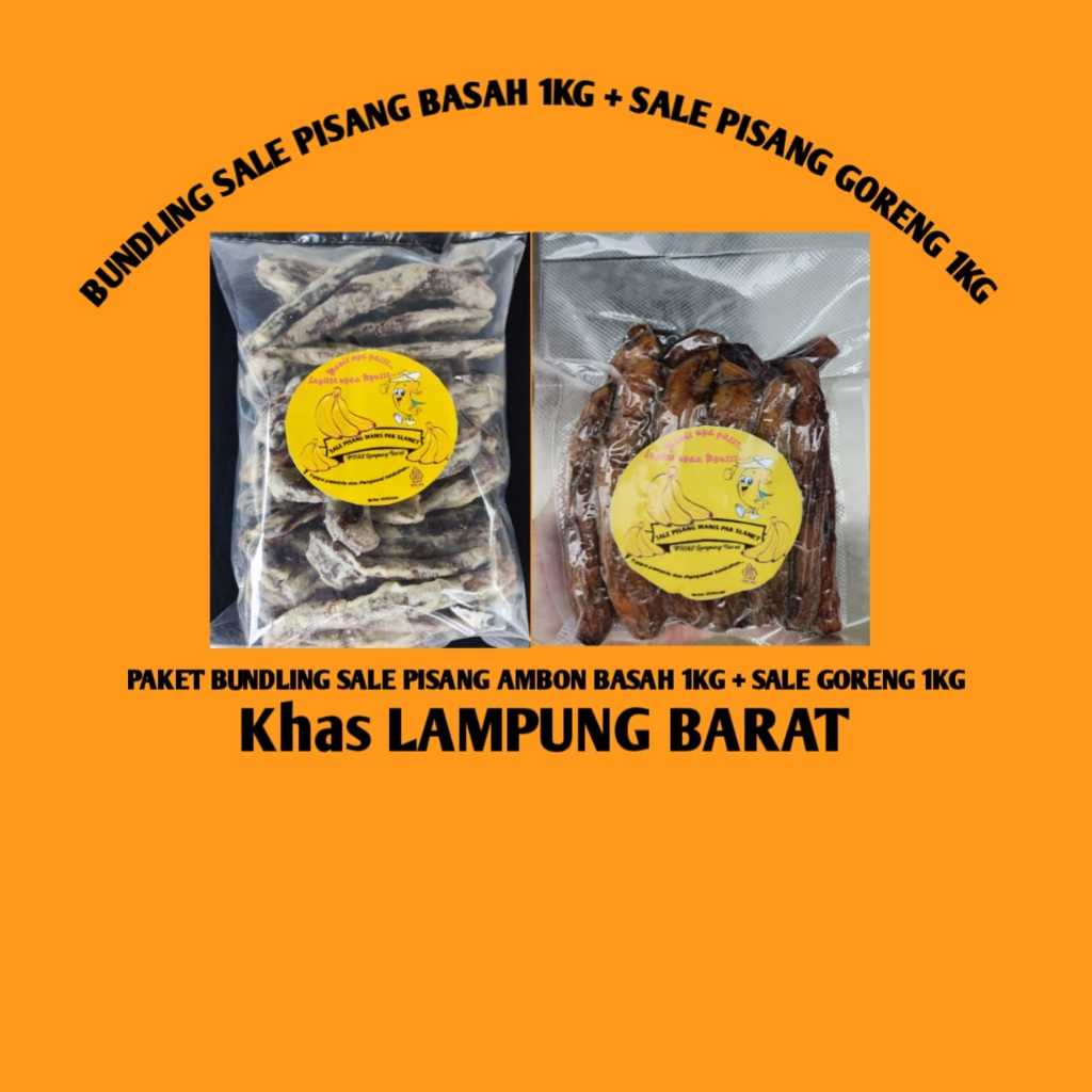 

Peket murah - PAKET BUNDLING SALE PISANG GORENG 1KG SALE PISANG BASAH 1KG