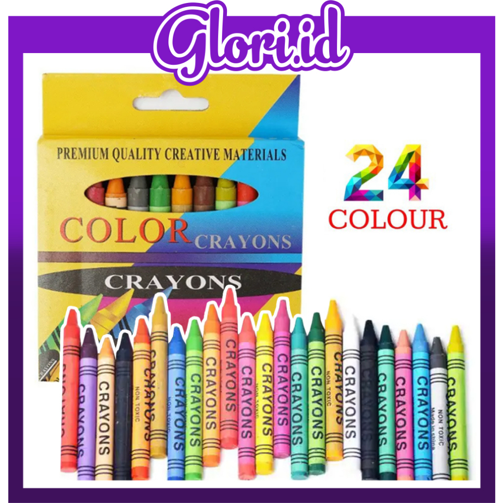 

GLORI.ID PENSIL KRAYON ISI 24 WARNA PENSIL WARNA SET 24 IN 1 ALAT MELUKIS GAMBAR WARNA ANAK PENSIL WARNA MURAH ART SET 24 S096