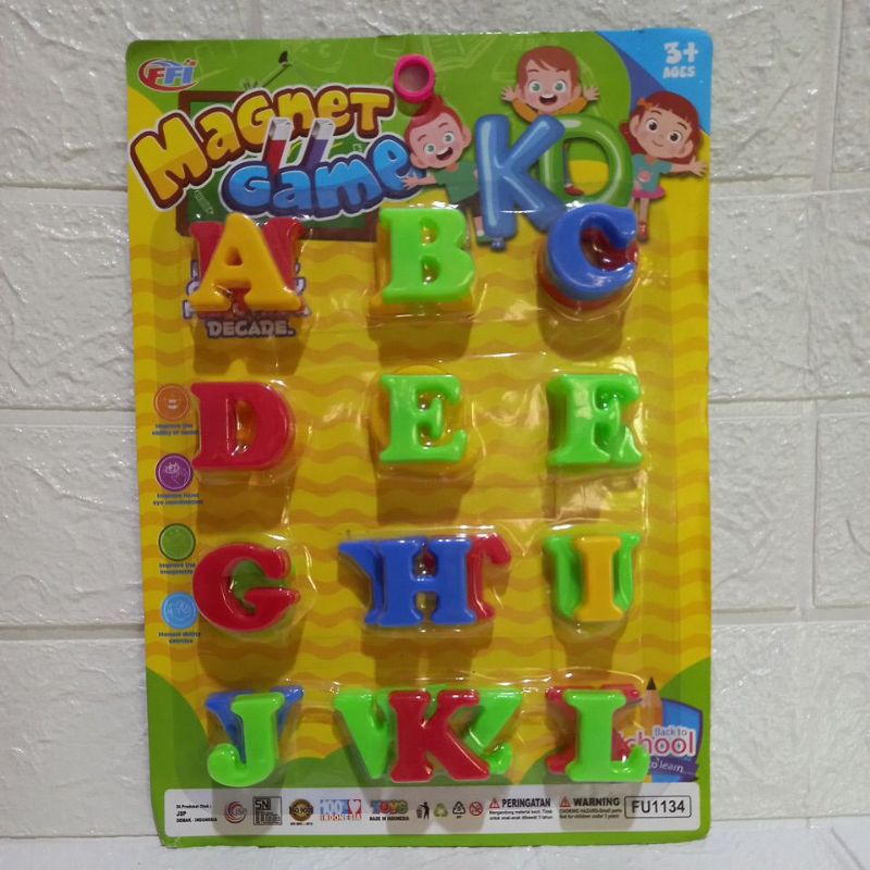 MAINAN ANAK EDUKASI ABJAD MAGNET MAINAN MAGNET KULKAS