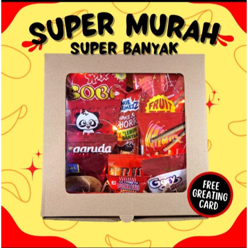 

Snack gift box/kado murah