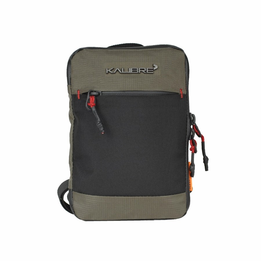 Tas Selempang Pria Wanita Kalibre Aedion Crossbody Bag 928087224 Khaky-Black Memiliki dimensi 13x19 