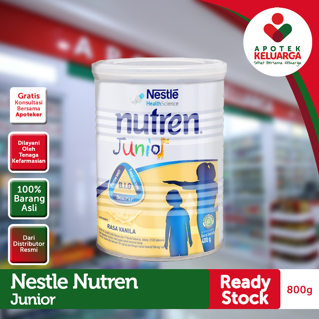 

NESTLE NUTREN JUNIOR VANILA 400GR #nutrisilengkapanak #tumbuhkembanganak #tambahberatanak