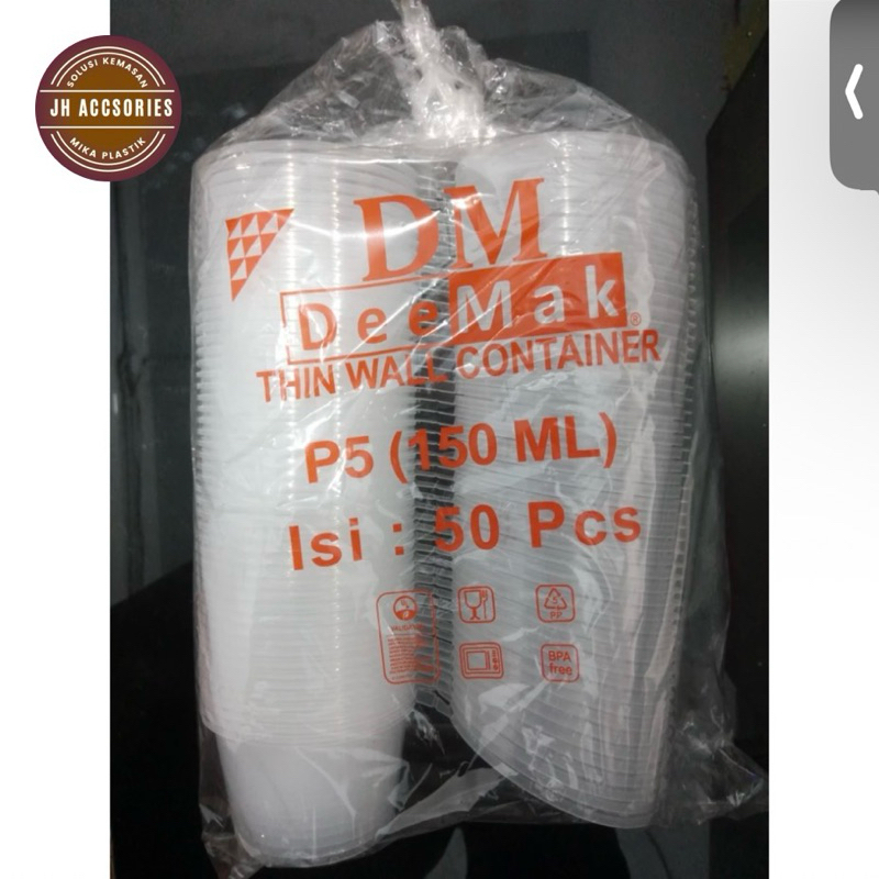 Thinwall DM Sauce Cup 150ml / Cup Sambel 150ml @ 50 pcs.