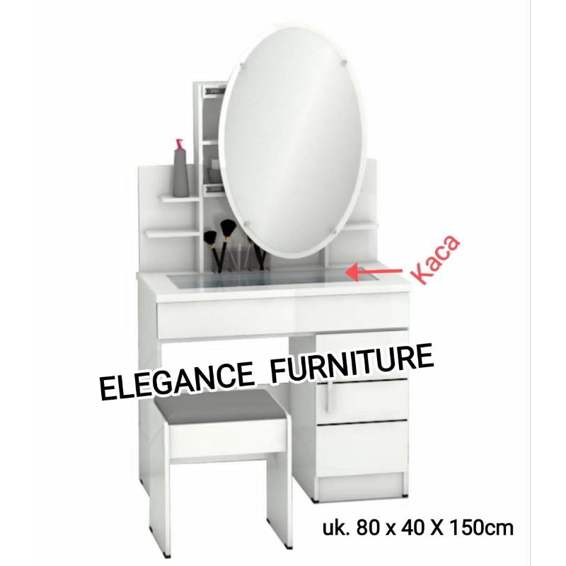 Meja Rias Sliding Meja Lapis Kaca PEKANBARU saja