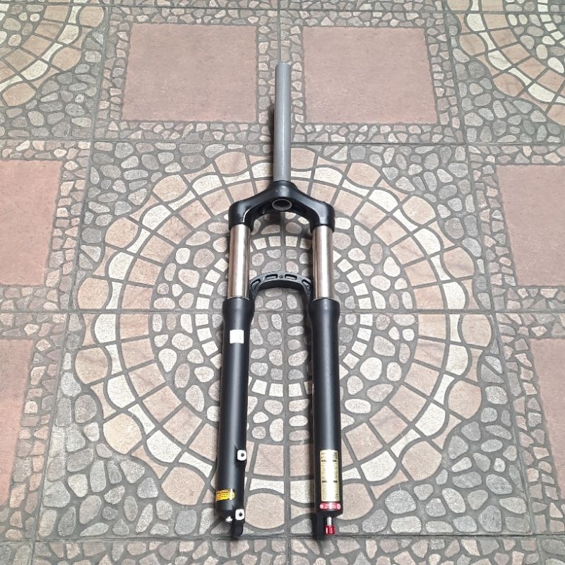 FORK GARPU SR SUNTOUR XCR 27.5" ANGIN T120 HITAM DISC ONLY