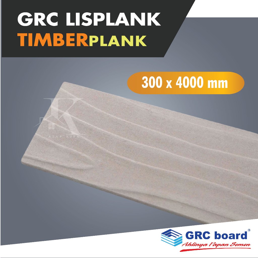 Lisplank Grc 30 cm 4 m / TimberPlank Urat Kayu Grc / Lisplang Timber