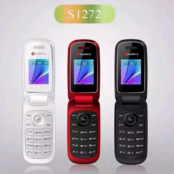 HP STRAWBERRY S1272 FLIP LIPAT ORIGINAL GARANSI RESMI BARU GRESS 2 SIM SLOT MEMORY KAMERA INTERNET B